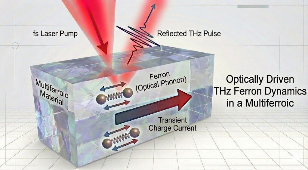 Terahertz dynamics of coupled orders in multiferroics