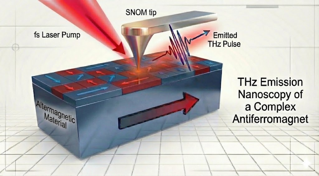 Terahertz-emission nanoscopy of quantum materials