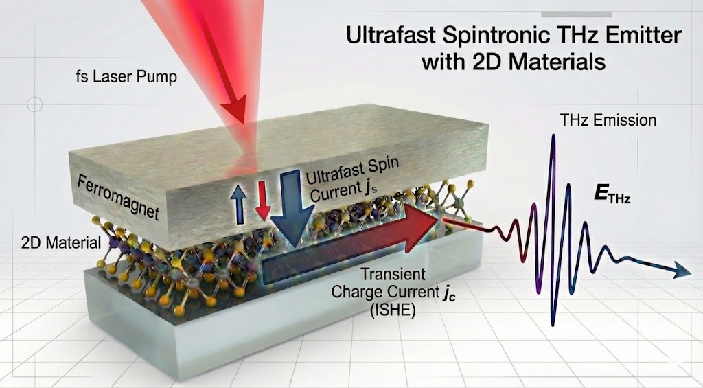 Ultrafast spin and charge currents in 2D materials